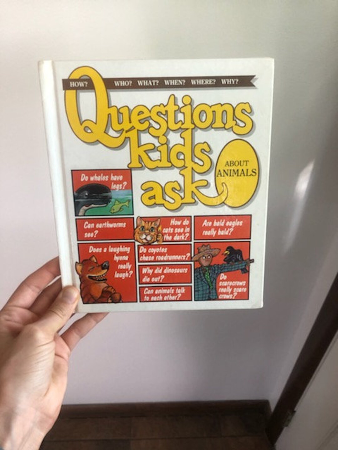 Vintage Hardcover Children's Reference Book Questions Etsy