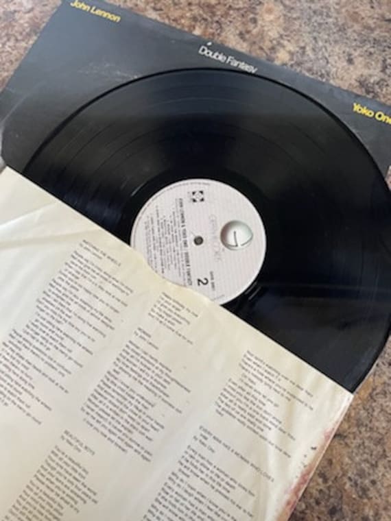 1980 John Lennon and Yoko Ono Lenono Music Double Fantasy Vinyl LP