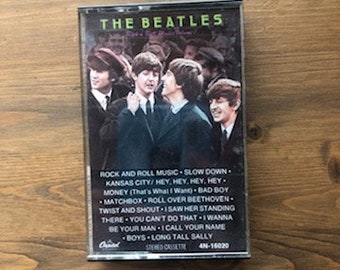 1980 Capitol Records THE BEATLES 4N-16020 Cassette Tape, Rock n Roll Music Volume 1, Rock N Roll Volume 1 The Beatles Cassette Tape, 80s