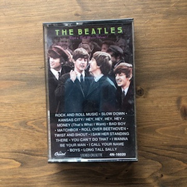 1980 Capitol Records THE BEATLES 4N-16020 Cassette Tape, Rock n Roll Music Volume 1, Rock N Roll Volume 1 The Beatles Cassette Tape, 80s