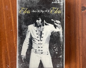 Vintage Elvis Así es Elvis Cassette Tape RCA AYK1-4114 1970, Elvis 1970 Así es Cassette Tape, Elvis Music 1970s