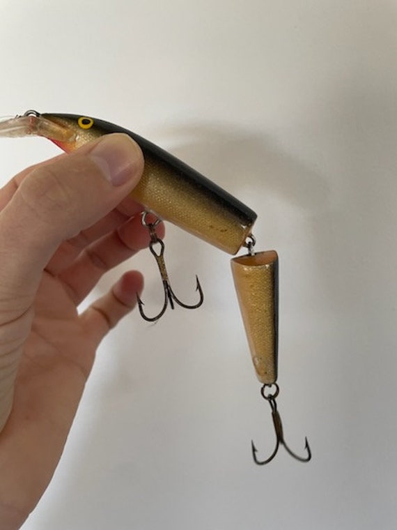 Vintage Rapala Jointed Minnow Fishing Lure Made in Finland, Finland Rapala  Jointed Large Minnow Fishing Lure, Rapala Jointed Minnow Lures 
