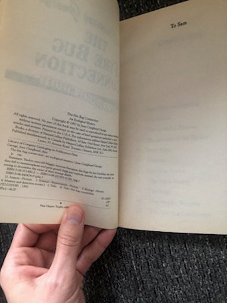 First Harper Trophy Edition 1995 Jean Craighead George the Fire Bug ...