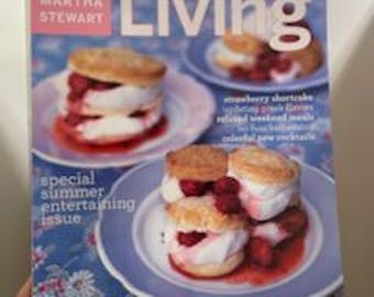 Vintage Martha Stewart Living Magazine July 2003 Number 116, Martha Stewart Entertaining, Recipes, 4th of July, BBQ, Special Summer Issue