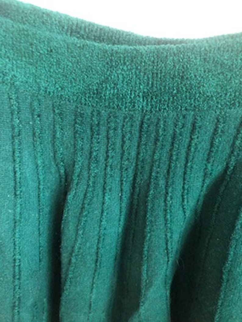 XXS prado rue por Anthropologie Mini Falda, Falda Verde Esmeralda, Falda estilo terciopelo, Mini Falda de vacaciones, Granja, Prarie, Vintage Mini imagen 6