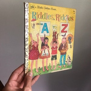 1974 Hardcover A Little Golden Book, Riddles Riddles From A to Z 49 ...