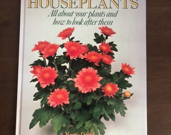 Vintage Hardcover Popular Houseplants All about your plants and how to look after them by Yvonne Deutch, Houseplants Book, Gardening Book