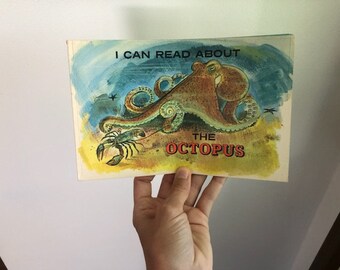 1979 Troll Associates, I Can Read About The Octopus, Paperback Picture Back, Troll Associates I Can Read About Books, Octopus Books, Octupus