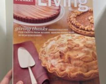 Martha Stewart Living Magazine November 2003 Giving Thanks, Thanksgiving, Pie Making, Fall Crafts, Sticky Buns, Martha Stewart Recipes