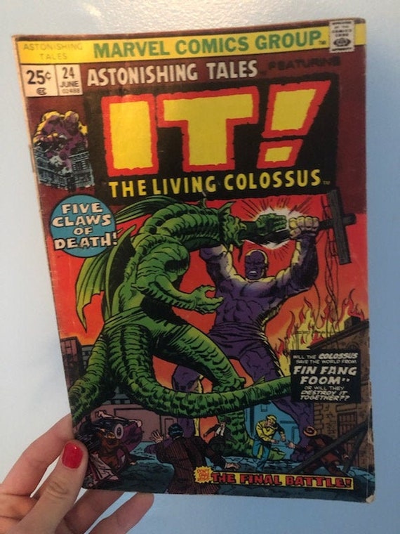 1974 Marvel Comics Astonishing Tales It! the Living Colossus Five