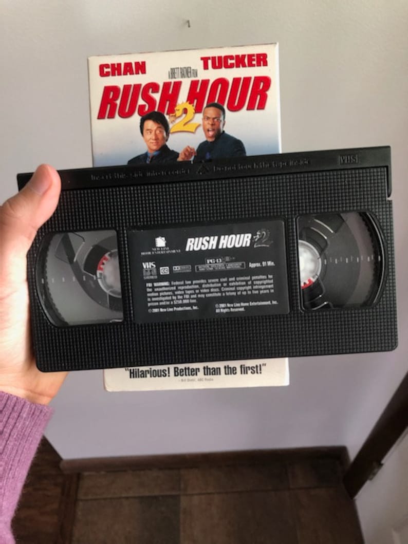 Vintage VHS Tape Rush Hour 2 Rush Hour 2 VHS Chris Tucker Etsy