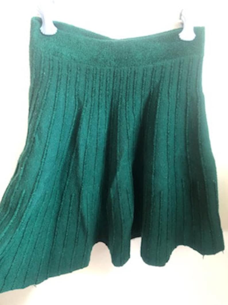 XXS prado rue por Anthropologie Mini Falda, Falda Verde Esmeralda, Falda estilo terciopelo, Mini Falda de vacaciones, Granja, Prarie, Vintage Mini imagen 8