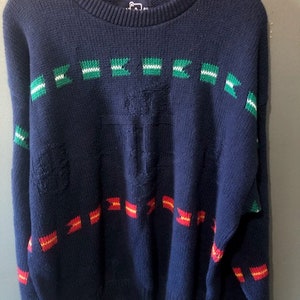 1960s Vintage Woolrich Nautical Theme Pullover Jumper Cotton Knit Sweater, Woolrich Sweater, Woolrich Pullover, Woolrich Cardigan, Woolrich image 9