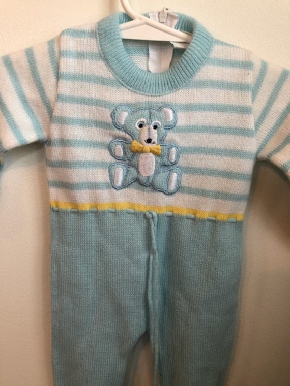 Vintage Unisex Baby Children's Teddy Bear Bear Kn… - image 3