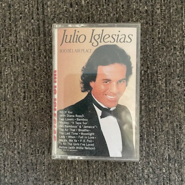 1984 Julio Iglesias Cassette Tape, 1100 Belair Place, Julio Iglesias, 1980s Julio Iglesias, All of You Diana Ross, Me Va, Me Va, Des Bambous