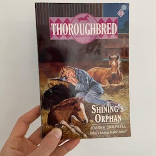 First Chapterbook Paperback 1995 Printing Thoroughbred Paperback Horse Lover's Saddleclub Horse Girls Equestrian 90s Book Shining's Orphan