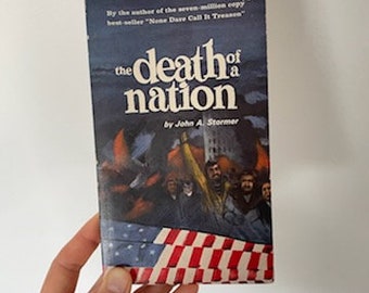 First Printing 1968, 75 cent issue paperback chapterbook, The Death of A Nation by John A. Stormer, Death of A Nation Chapterbook, 60s Books