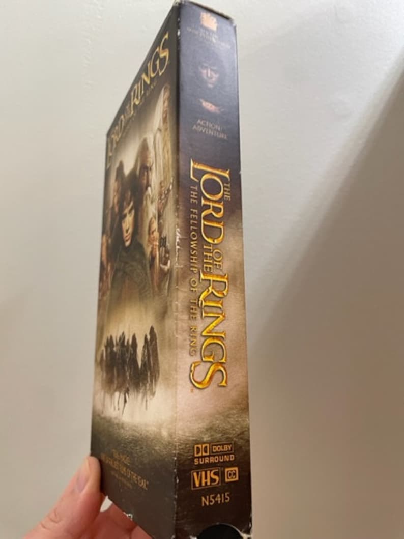 2001 the Lord of the Rings VHS Tape the Fellowship