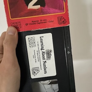 1986 Sesame Street VHS Tape, My Sesame Street Home Video 1986 Learning ...