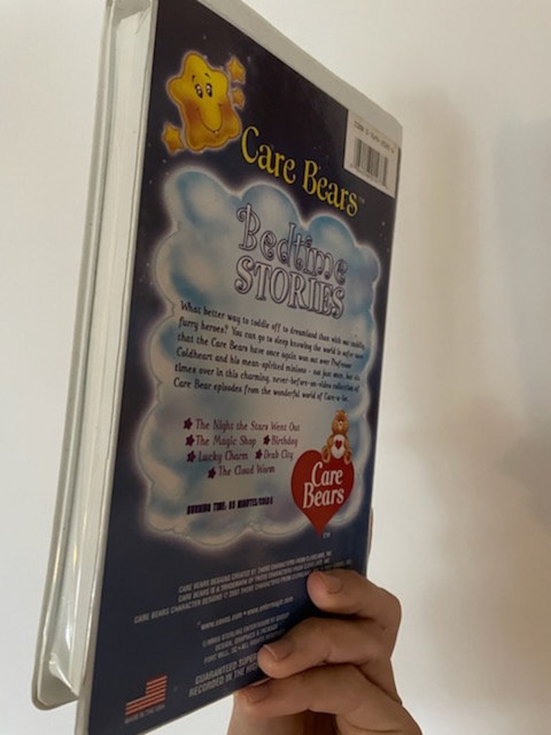 Vintage Care Bears VHS Tape, Care Bears, Care Bears Movie, Animation Station Care Bears Bedtime Stories, Care Bears Bedtime Stories VHS imagen 5