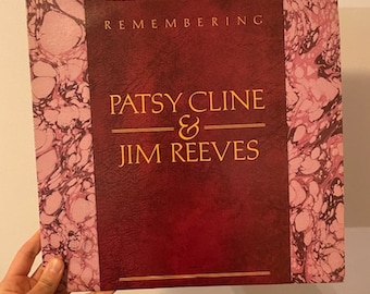 Vintage Patsy Cline and Rim Reeves Vinyl LP Record, Remembering Patsy Cline and Jim Reeves Vinyl Record, Patsy Cline Music, Jim Reeves LP