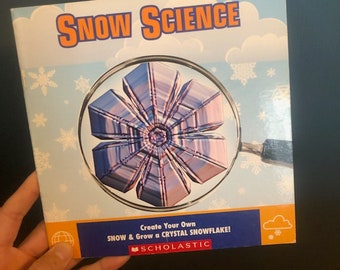 Homeschool Science Reference Activities Book, Snow Science, Create your own snow and grow a crystal snowflake, Scholastic Snow Book, Snow