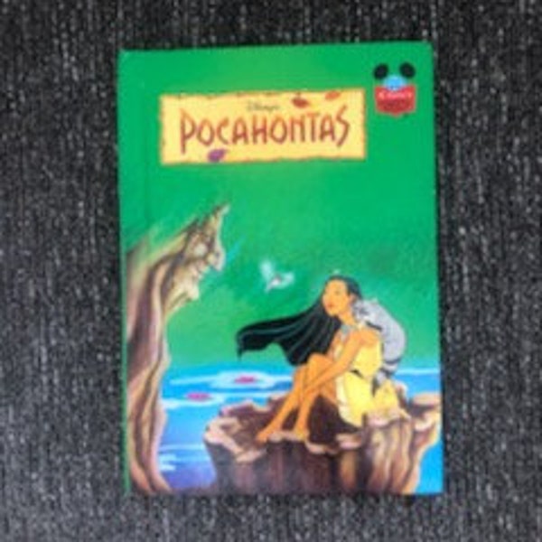 1st American Edition Walt Disney's Wonderful World of Reading Hardcover Pocahontas Picture Book, Pocahontas Book, Walt Disney's Pocahontas