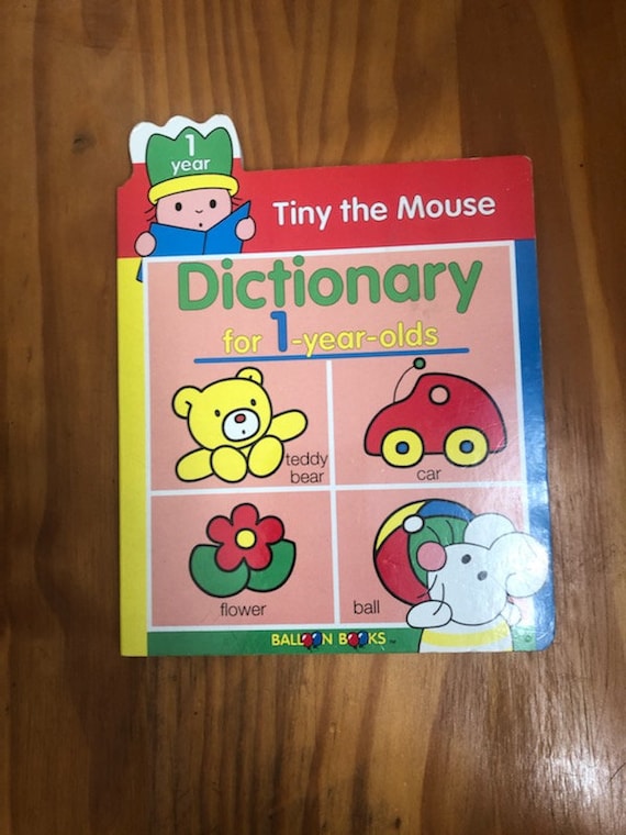1999 Hardcover Picture Back 1 Year Tiny the Mouse Dictionary for 1