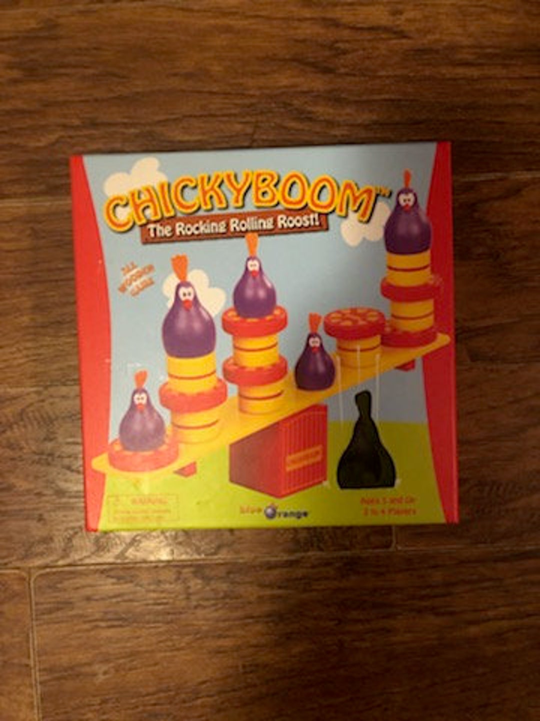 Vintage Chickyboom the Rocking Rolling Roost Wooden Balancing Game
