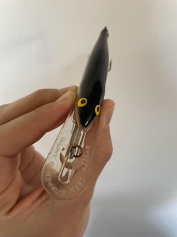 Leurre de pêche vintage Rapala Shad Rap SR-9 S argent 4 Deep Runner d