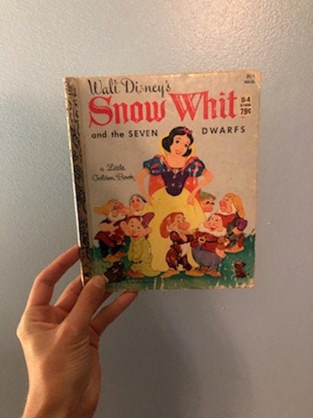 1981 Walt Disney's Little Golden Book Snow White and the Seven Dwarfs ...