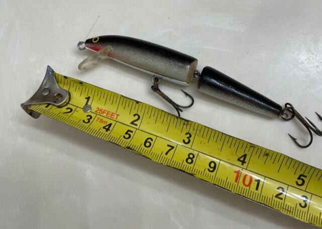 Leurre De Pêche Vintage Rapala J-11 - Bois Flottant Articulé - Fabriqué En Finlande