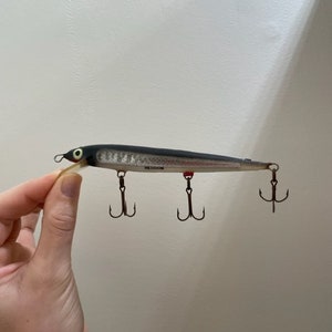 Heddon Mid Century Vintage Super Sonic Fishing Lure is Gray and