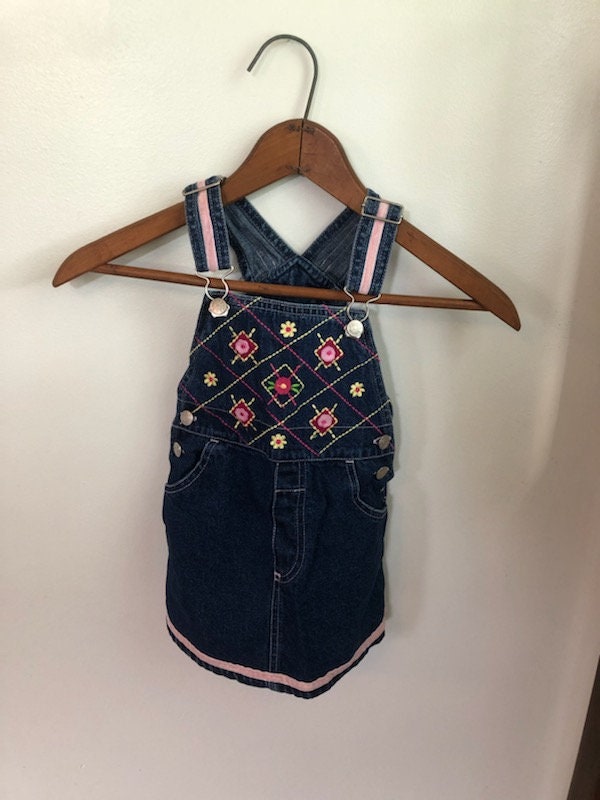 white christmas dresses Dolls Kill X Strawberry ShortcakeEmbroidered Strawberry Denim Mini Skirt main image 1