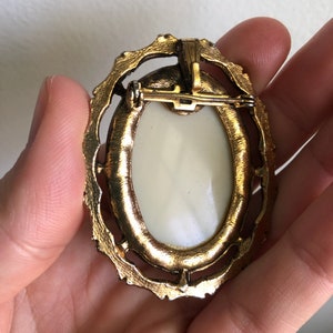 Cameo Brooch-Vintage Cameo-Vintage Brooch-Cameo Pin-Vintage Jewelry-Antique Brooch-Bringing Back the Brooch-Vintage-Antique, Cameo Pin, Pin image 2