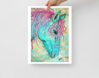 Native American Horse "Alowana" art print