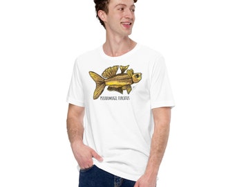 Forktail Rainbowfish (Front Print) Original Art Unisex t-shirt