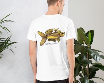 Forktail Rainbowfish (Back Print) Original Art Unisex T-shirt