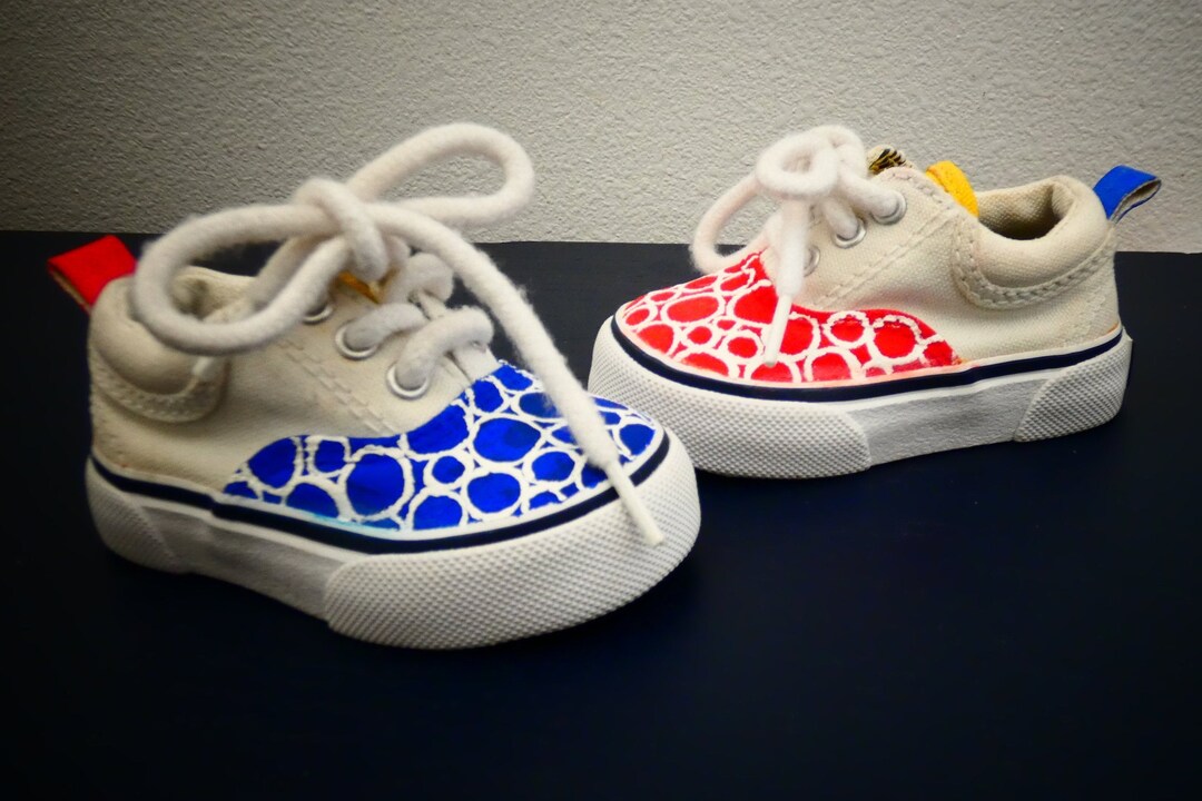 Custom Hand Painted Baby Gap Shoes Size 4 One of a Kind Etsy