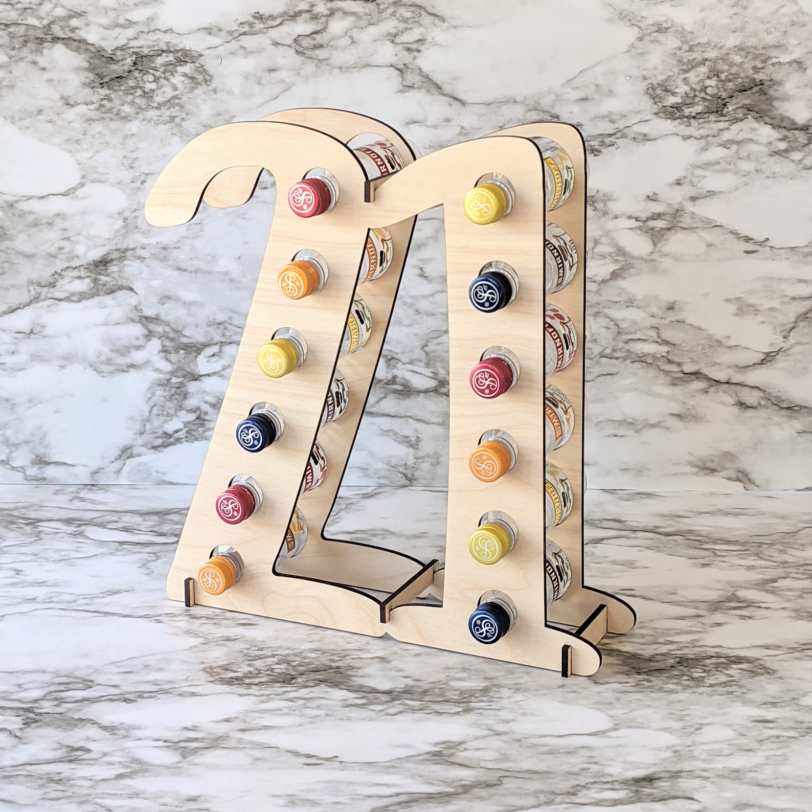 21st Birthday Gift Mini Liquor Bottle Stand Unique Gift for Etsy