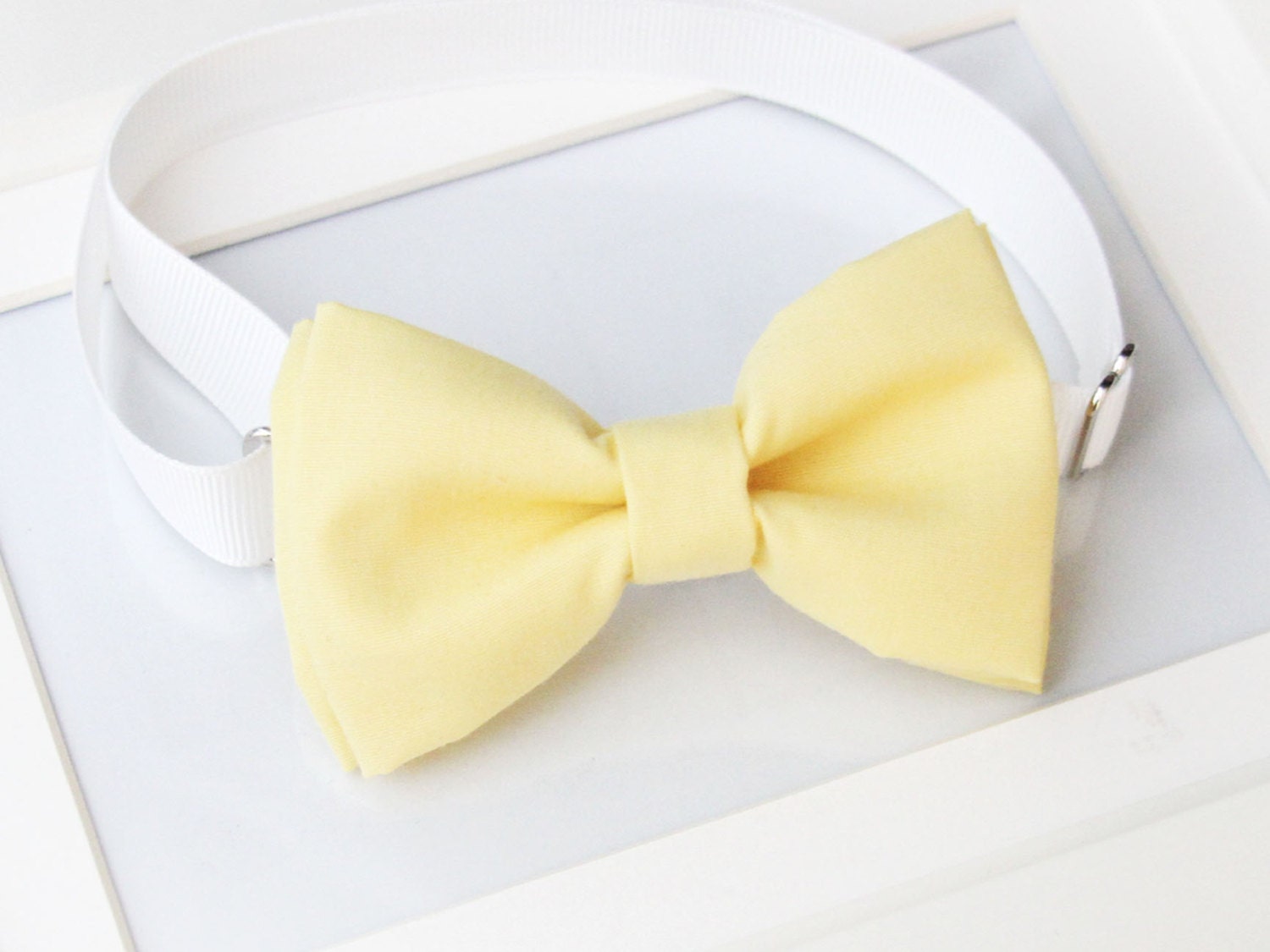 Pastel yellow bowtie for baby toddler teens adult Etsy