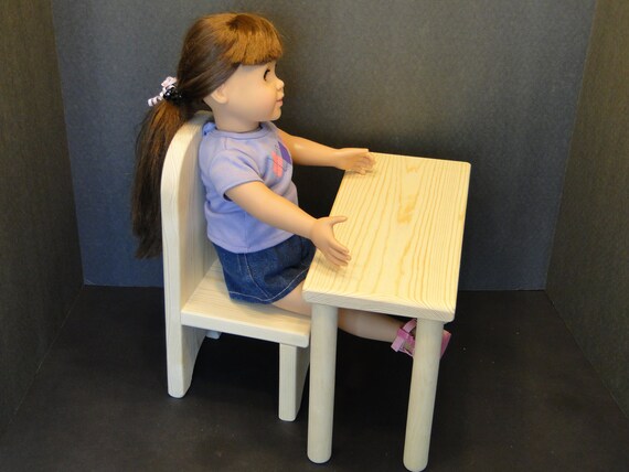 Small Table Desk With Chair For 18 Inch Dolls 0133 Etsy