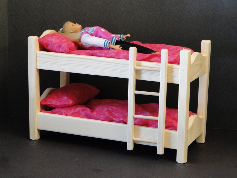 12 Inch Doll Bunk Bed With Mattress 094 Image 0