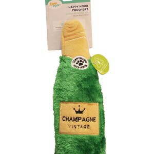 Champagne Dog Toy Plush