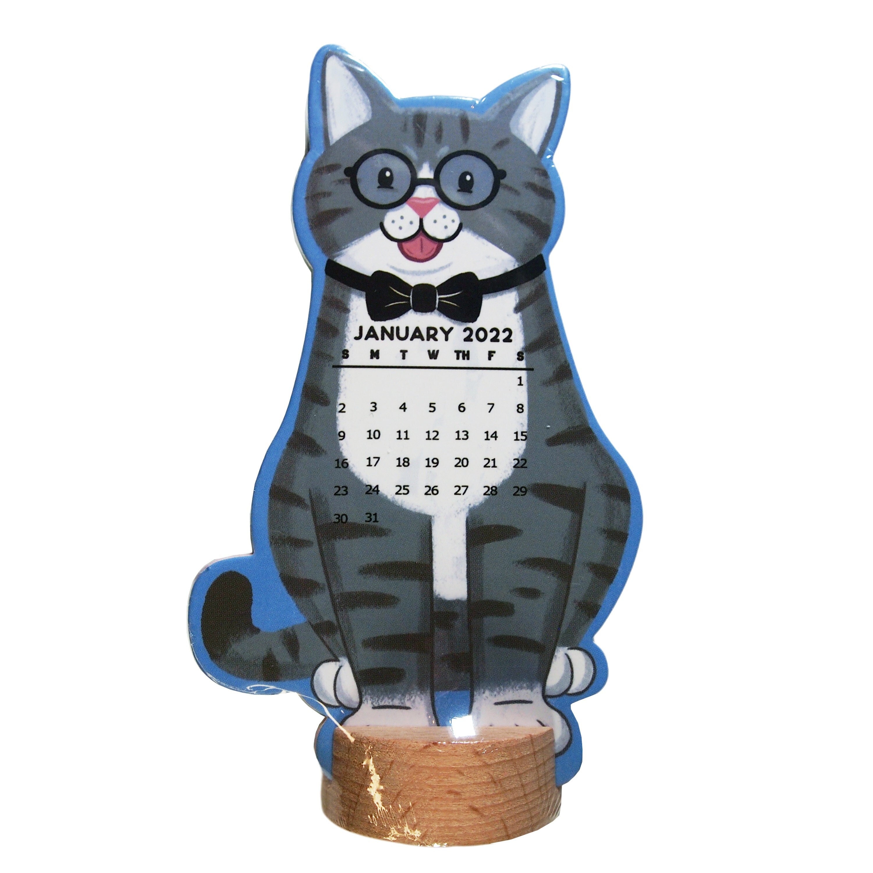 Molly & Rex : Wooden Cat Themed Calendar runs 8/2022 - Etsy