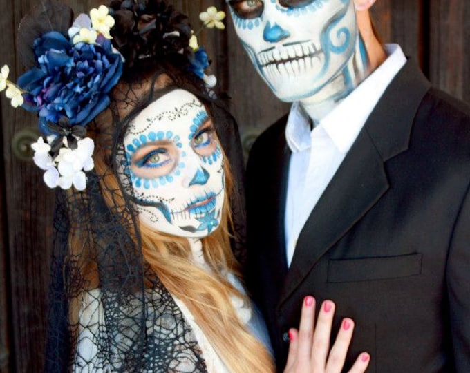 Day of the Dead Headpiece - Etsy