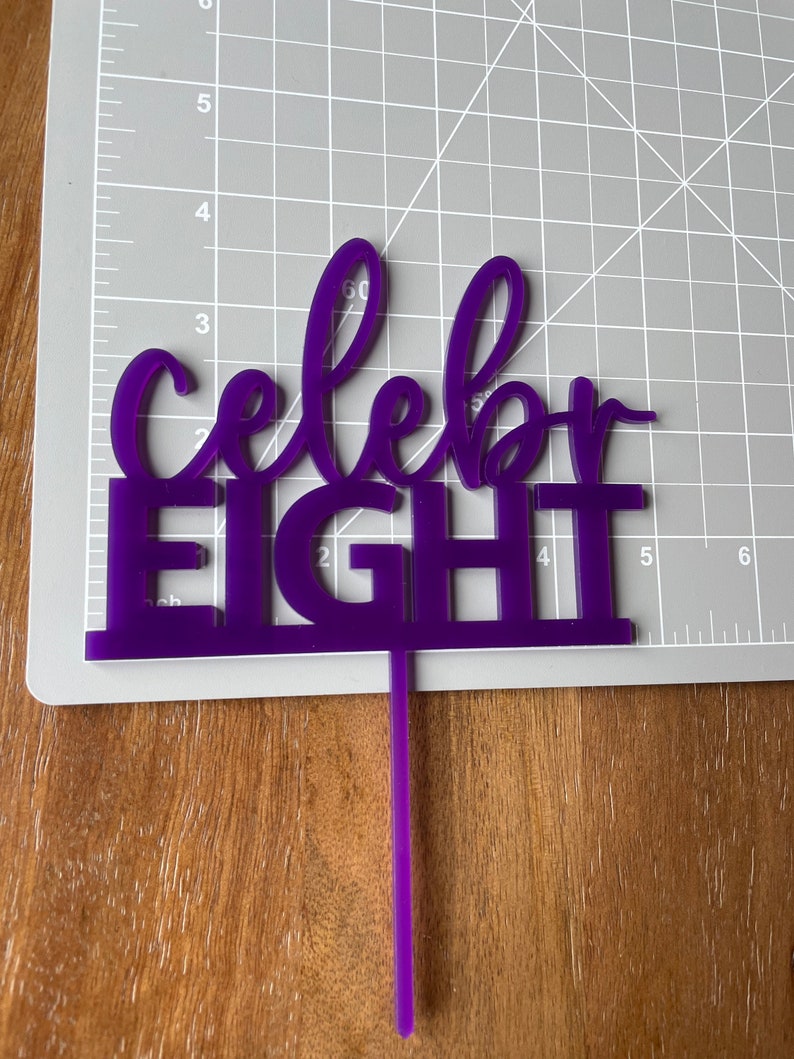 Celebreight Cake Topper, Celebreight Topper, Laser Cut Acrylic Cake ...