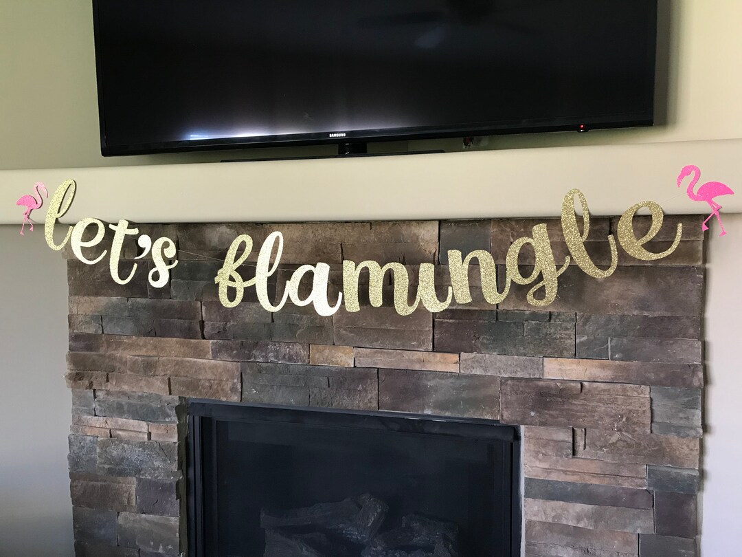 Let’s Flamingle, Let’s Flamingle Banner, Bachelorette Party Banner ...