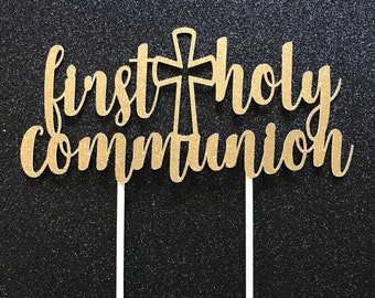 First communion cake topper / first holy communion cake topper / religious cake topper / first communion decorations / first communion