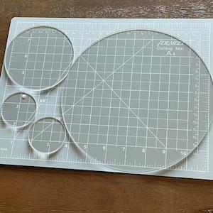Clear acrylic disks, acrylic rounds, laser cut acrylic disc, acrylic circle blanks